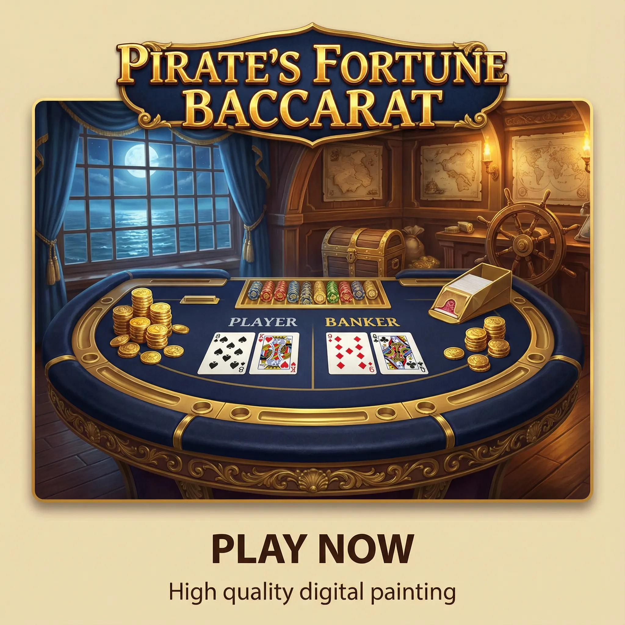 Bacará - Jogo de Cartas Elegante no Cassino 166bet